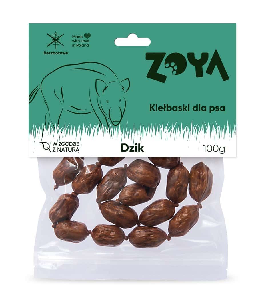 ZOYA Kabanos z dzika 7szt dla psów