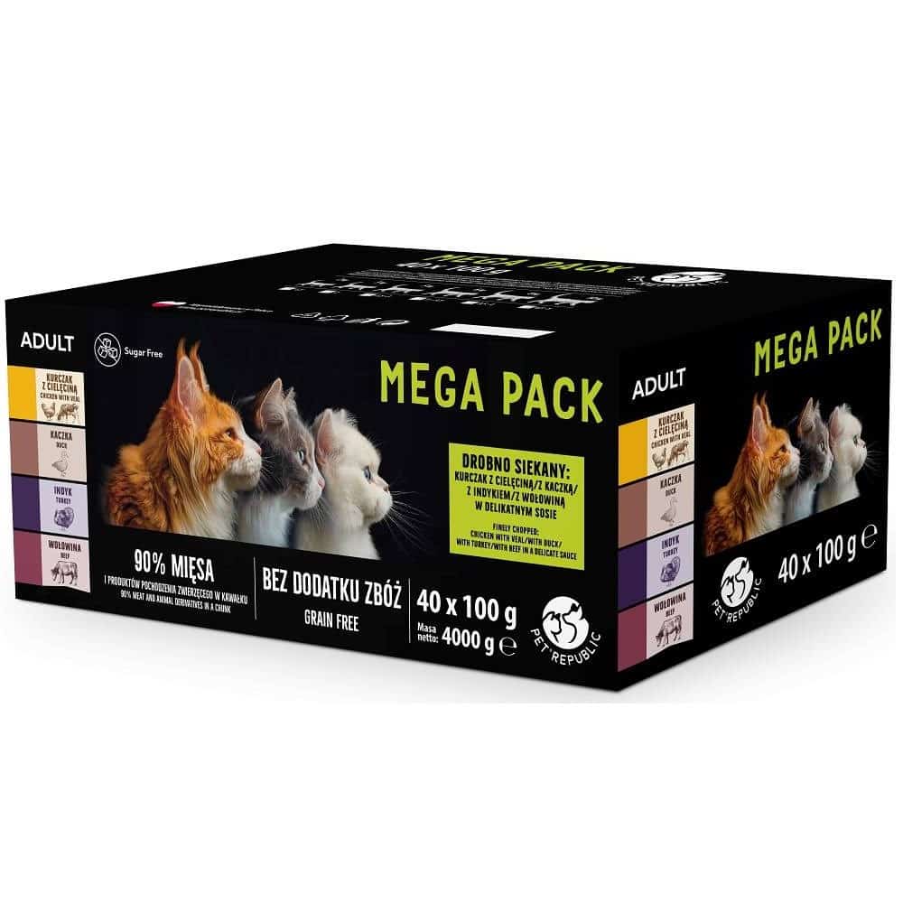 PetRepublic saszetki dla kota 40x100g