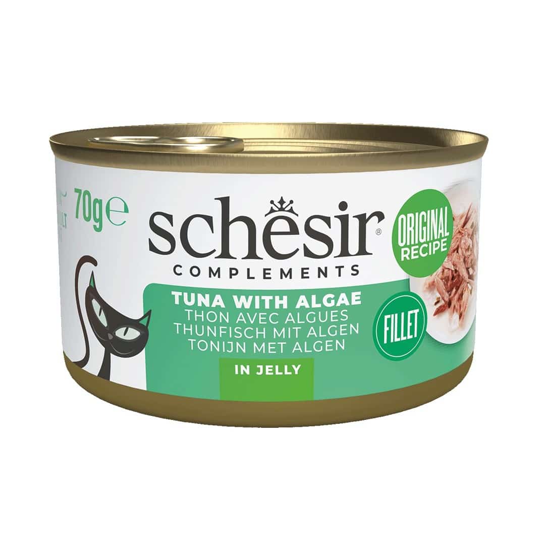 SCHESIR Adult w Galarecie Tuńczyk z Algami 70g