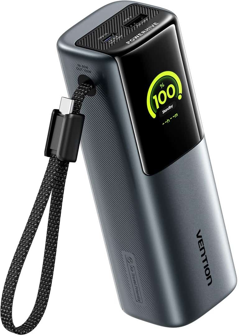 Powerbank Vention Powerhive 20000mAh 165W + Kabel USB-C