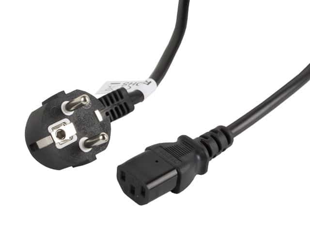 Kabel Lanberg CA-C13C-11CC-0050-BK, 5m, czarny