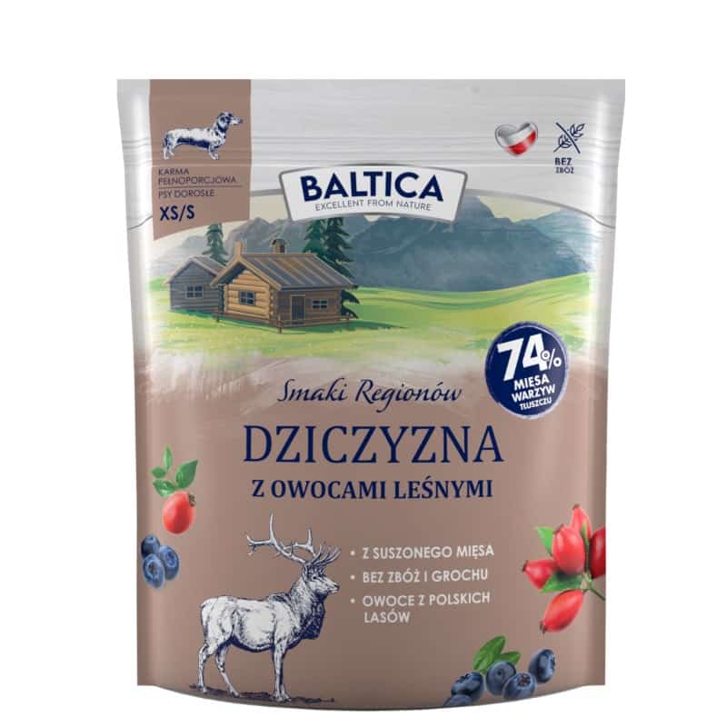 BALTICA SMAKI REGIONÓW Dziczyzna z owocami leśnymi XS/S 1kg