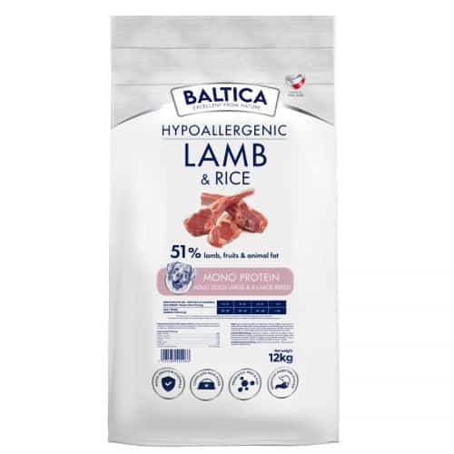 BALTICA NUTRACEUTIC Hypoallergenic Lamb & Rice L/XL 12kg