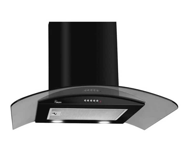 Okap kominowy AKPO WK-4 LARGO ECO 60 CZARNY (399,1 m3/h; 600mm; kolor czarny)