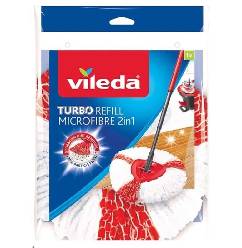 Wkład do mopa Vileda TURBO 2w1 - Poliamid i Mikrofibra