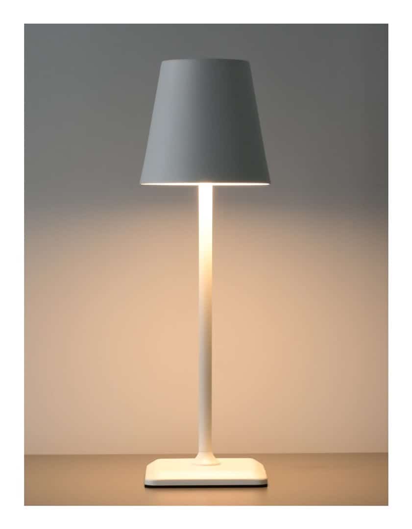 Lampka biurkowa LED dotykowa Techly, biała