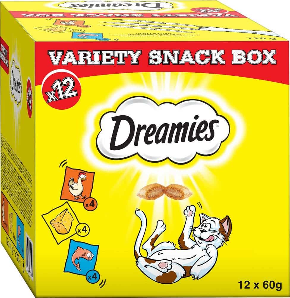 DREAMIES Variety Snack Box - 12x60 g