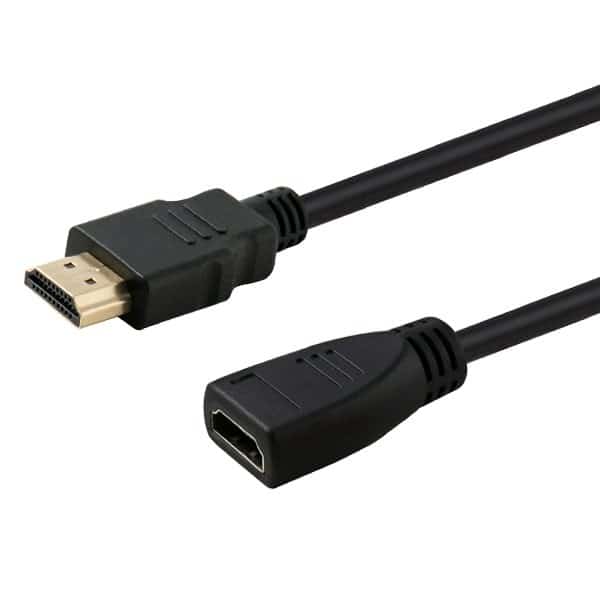 Przedłużacz SAVIO CL-132, HDMI F-M, 1m, czarny