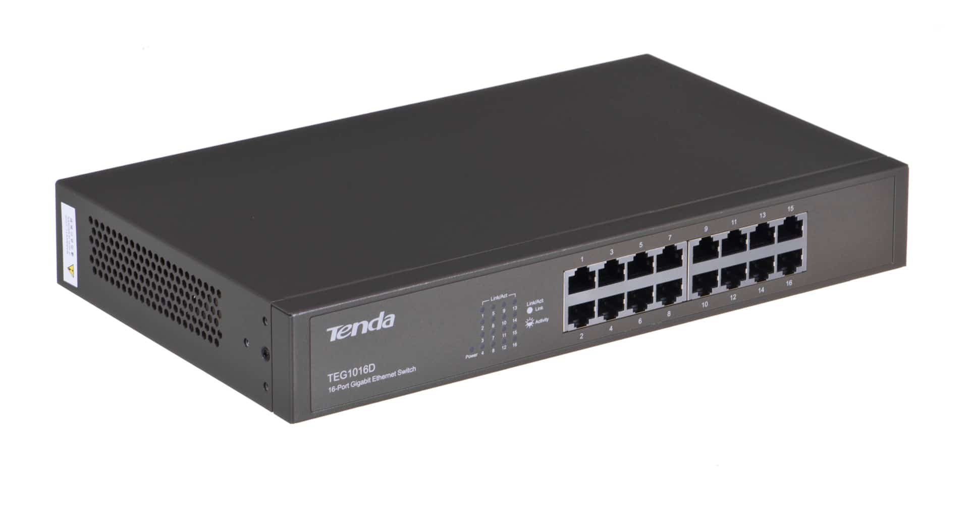 Switch Tenda TEG1016D 16x 10/100/1000Mbps Niebieski