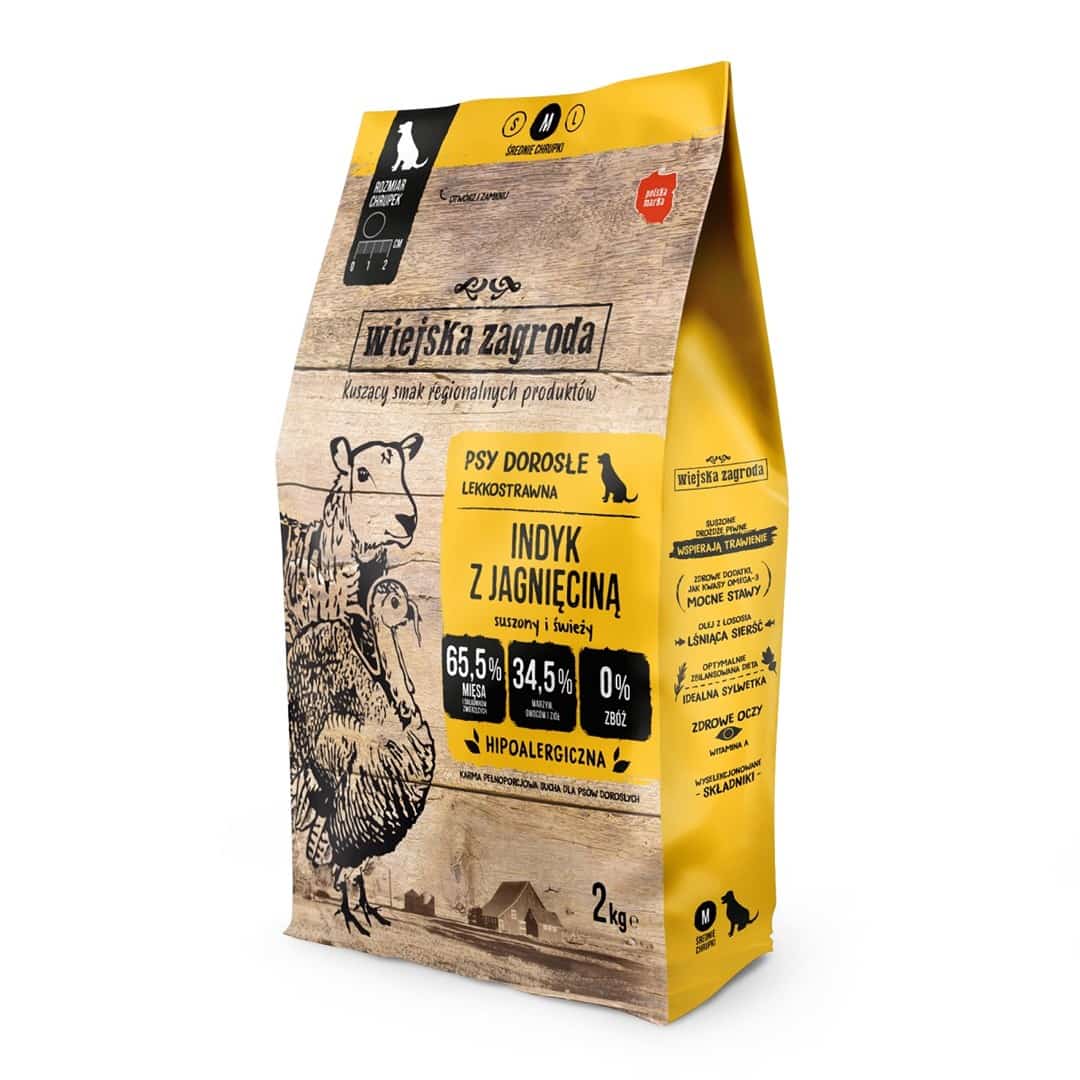 WIEJSKA ZAGRODA indyk z jagnięciną - 2 kg