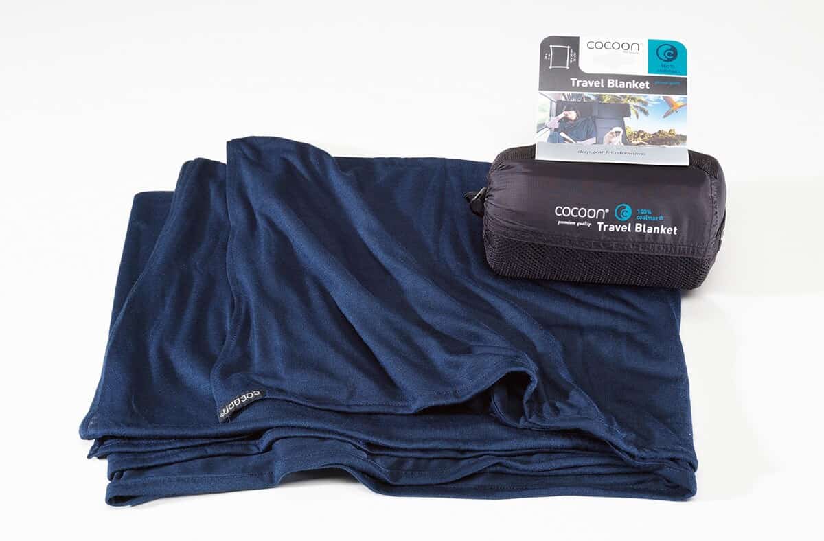 Koc podróżny Cocoon Coolmax, kolor navy