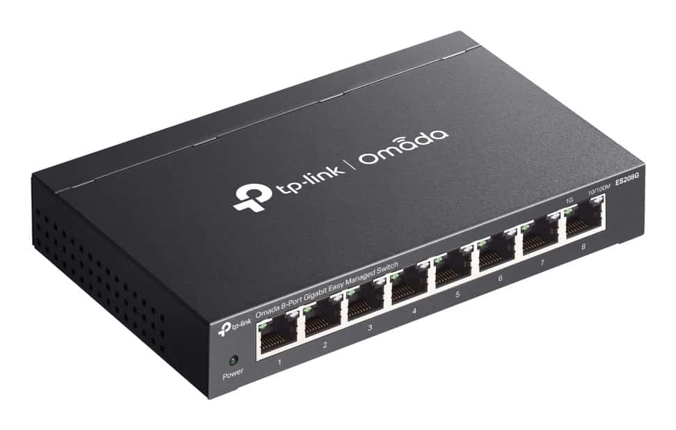 Switch TP-Link ES208G - Czarny, z diodami LED