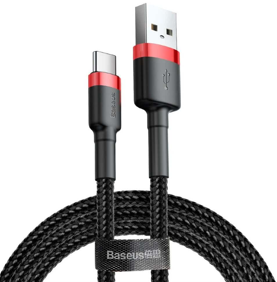 BASEUS Kabel CAFULE 2A 2M Czerwono-Czarny