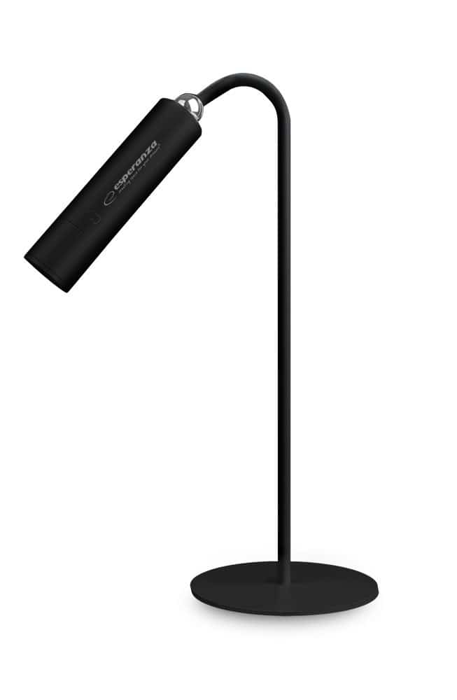ESPERANZA LAMPKA BIURKOWA LED 3W1 AGENA CZARNA