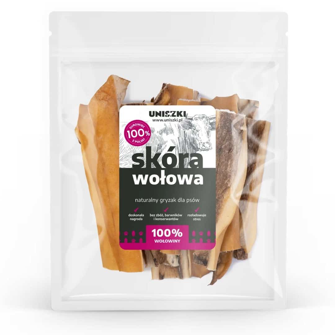 UNISZKI Skóra wołowa 100g - Gryzaki dla dorosłych
