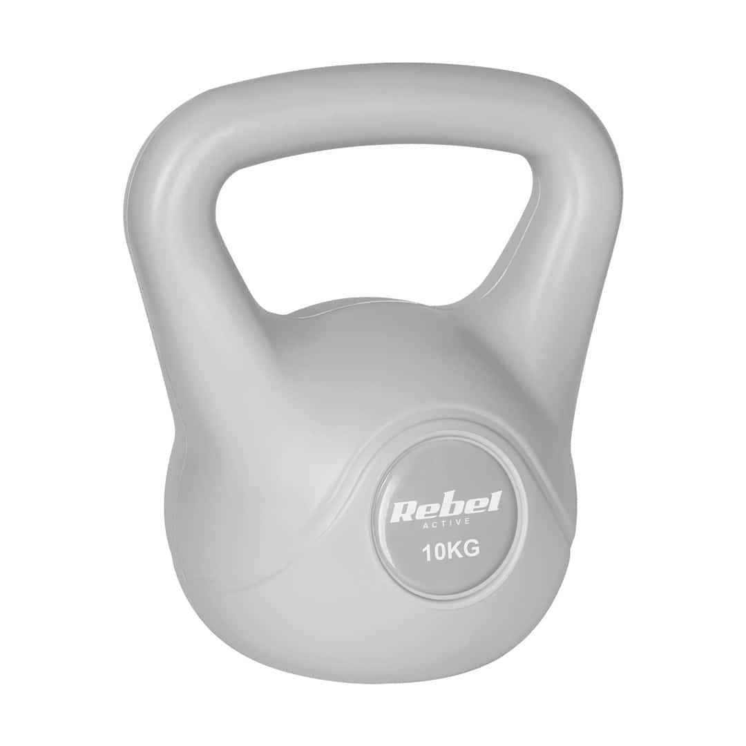 REBEL ACTIVE KETTLEBELL BITUMICZNY 10 KG SZARY