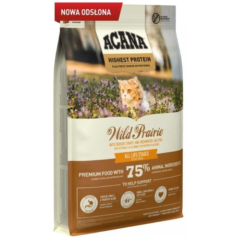 ACANA Wild prairie cat 4,5kg - Bezzbożowe, bezglutenowe