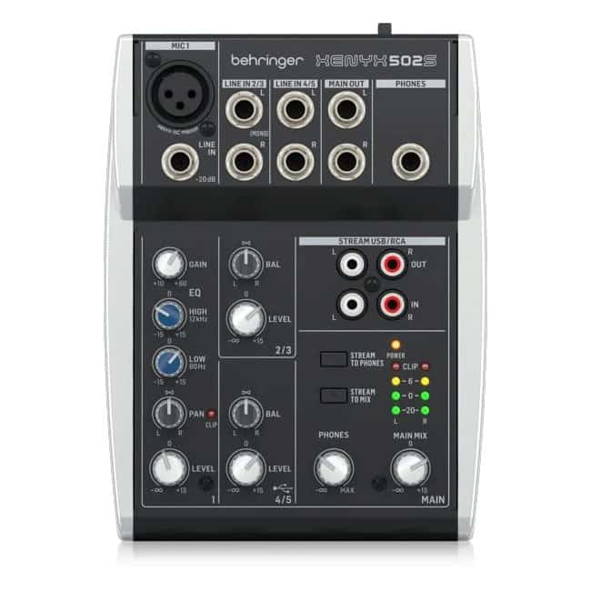 Behringer 502S - 5-Kanałowy Mikser Podcastowy