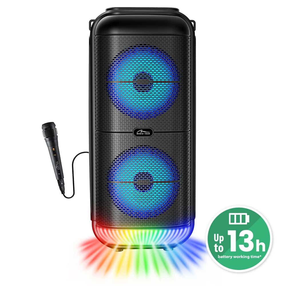 MEDIA-TECH Przenośny Głośnik Bluetooth 5.3 BT Power Audio Disco