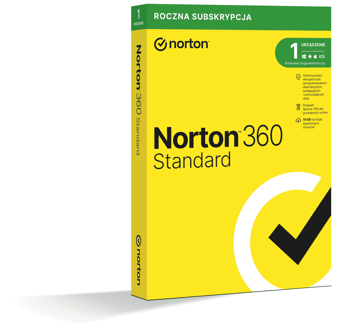 Norton 360 Standard - 1 stanowisko, 24 miesiące, wersja elektroniczna