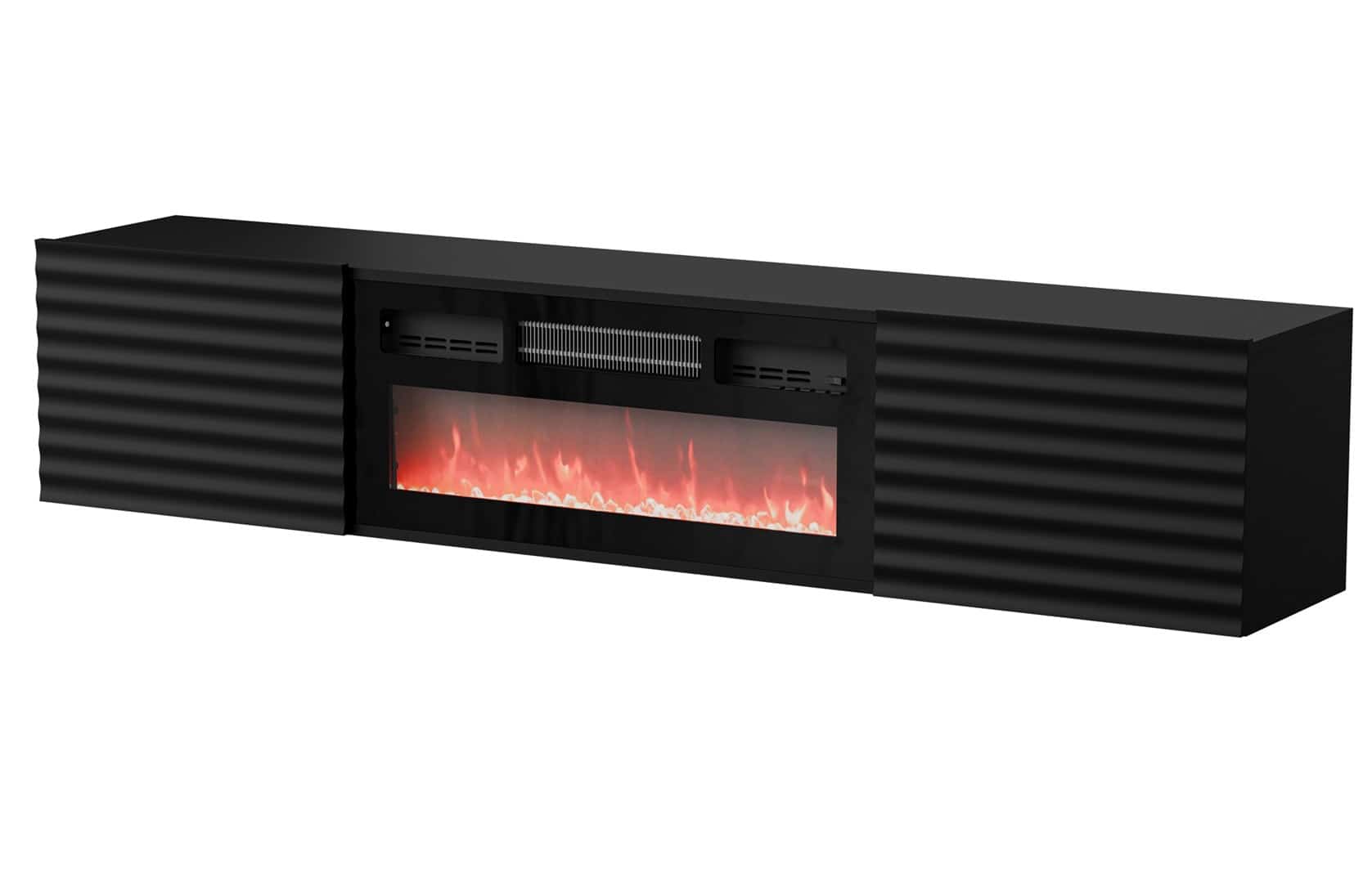 Szafka RTV TULA 183x35x37 czarny matowy