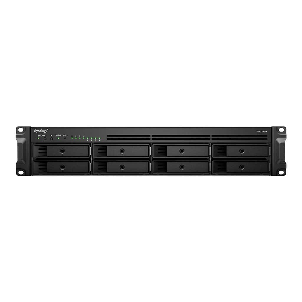 NAS Synology RS1221RP+; 8x HDD; AMD Ryzen V1500B; 4 GB DDR4