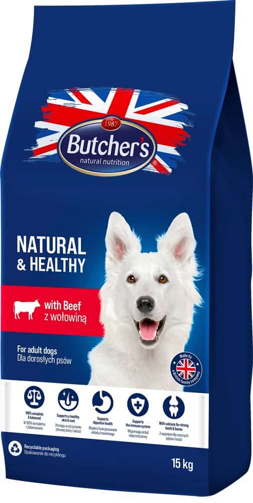 Butcher’s Natural&Healthy - sucha karma psia 15 kg