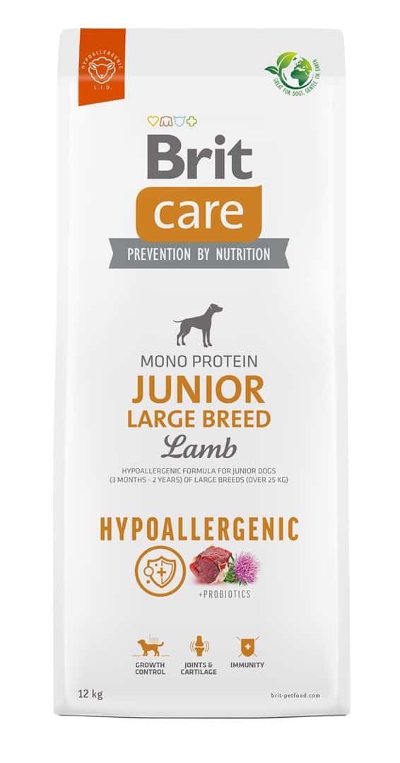 BRIT Care Hypoallergenic Junior Large Breed Lamb 12 kg