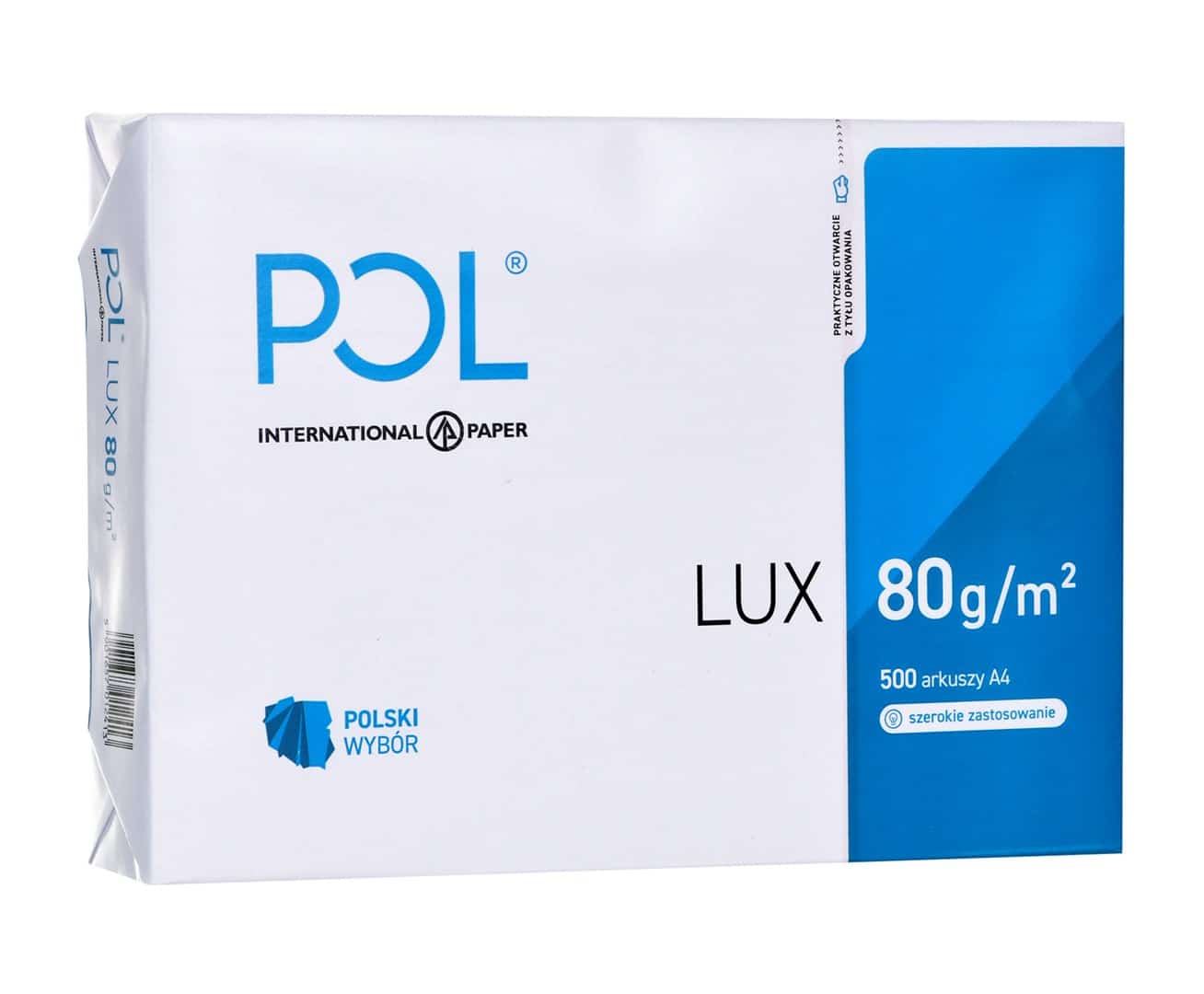 Papier xero biurowy POLLUX A4 80g/m2 500 arkuszy biały matowy