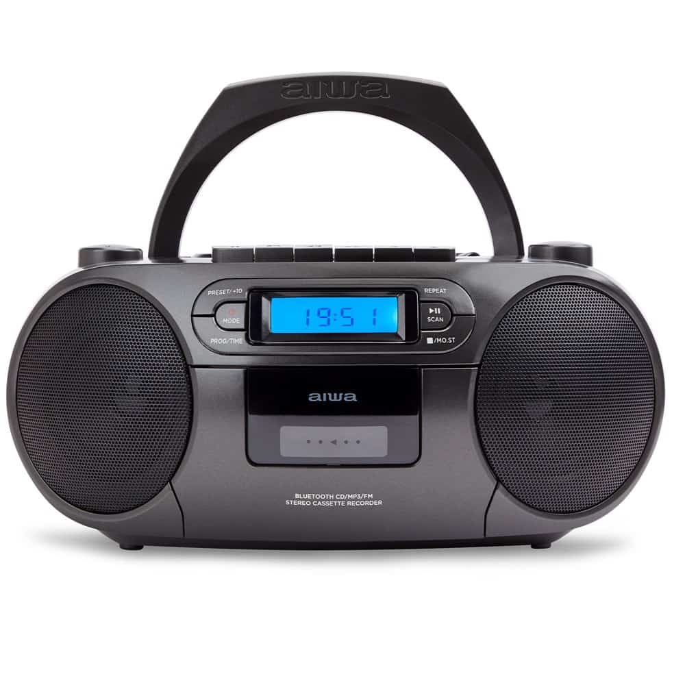 AIWA Boombox BBTC-550BK - Budowany Wyłącznik i Zegar
