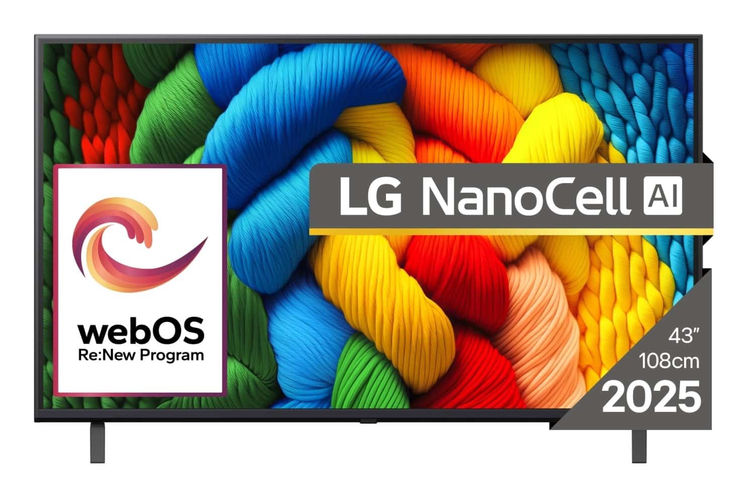 Telewizor 43" LG 43NANO80A3B Czarny