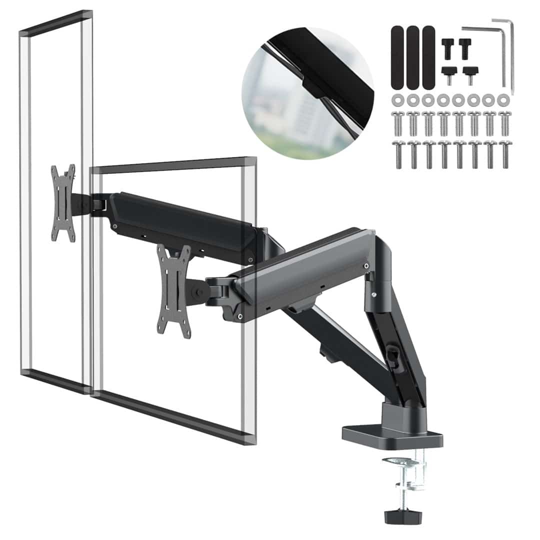 MACLEAN MC-134 Uchwyty do monitorów, 17"-32" Sprężyna Gazowa