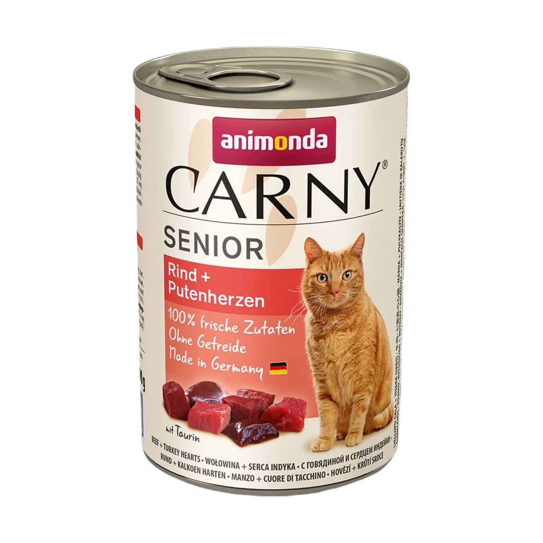 ANIMONDA Carny Senior wołowina i serca indyka 400g