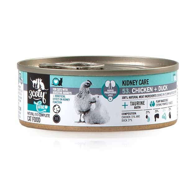 3Coty CHICKEN + DUCK Care 80g dla kotów