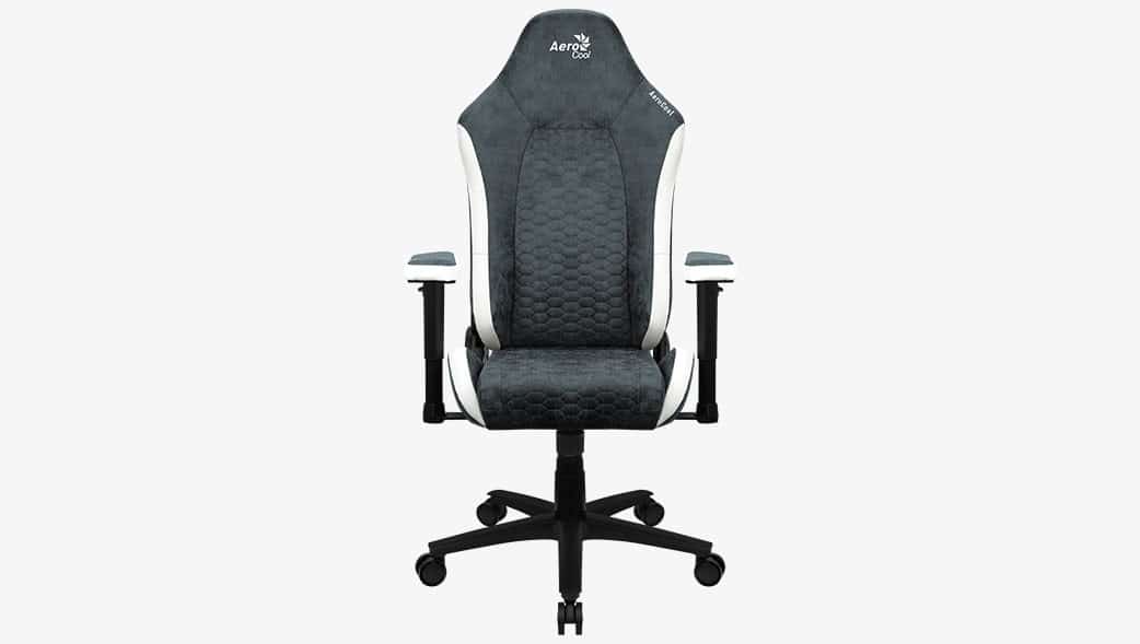 Fotel gamingowy AeroCool Crown AeroSuede Steel Blue