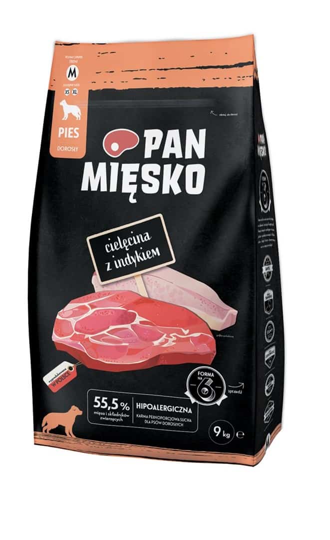 PAN MIĘSKO Cielęcina z indykiem - 9kg