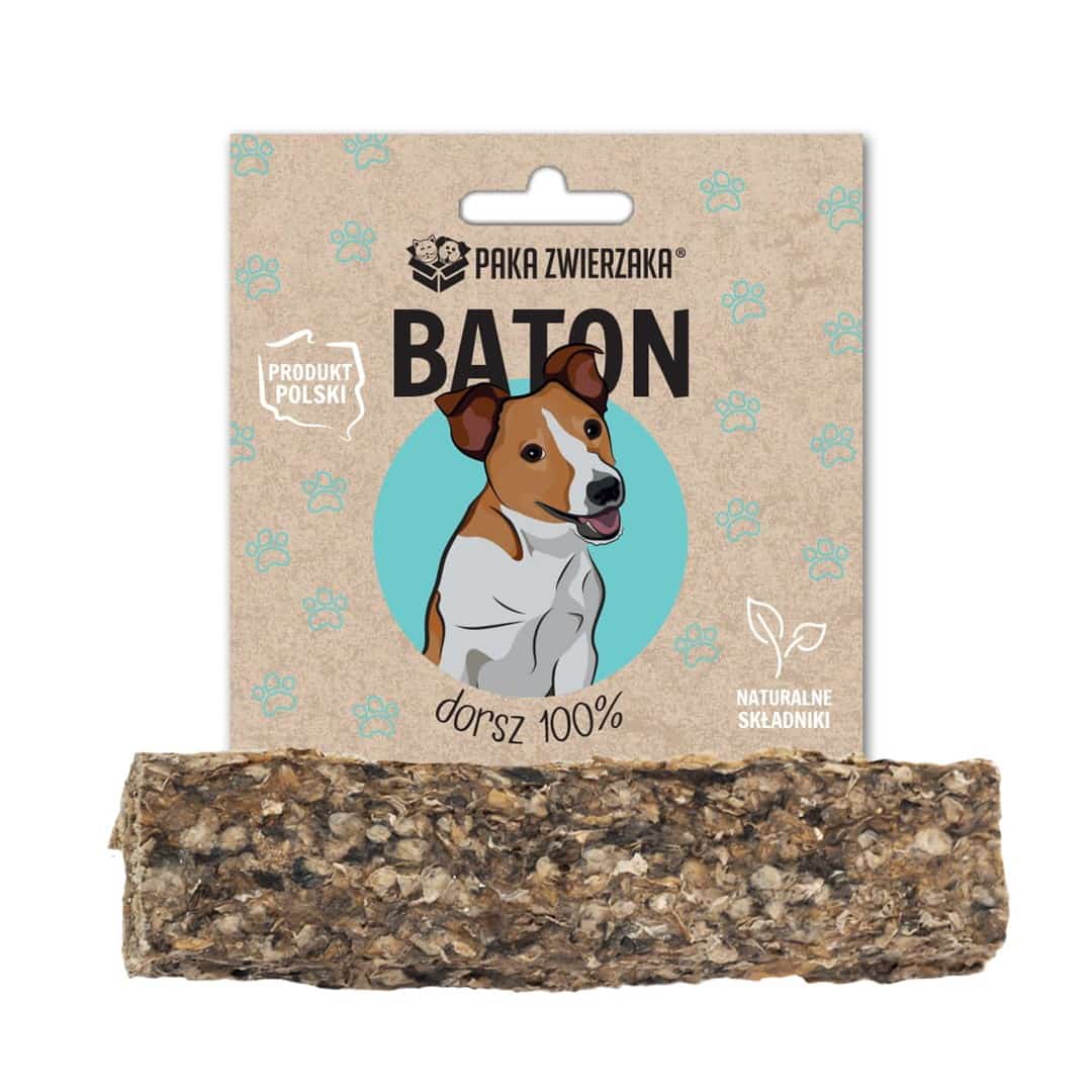 Paka Zwierzaka baton dorsz 100% 28g