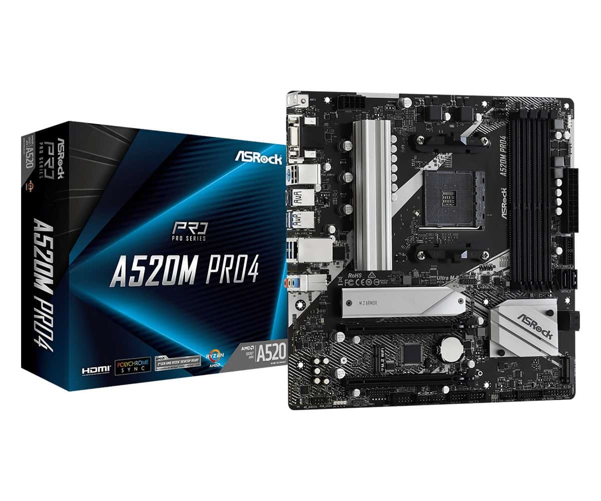 Płyta główna Asrock A520M PRO4 Socket AM4