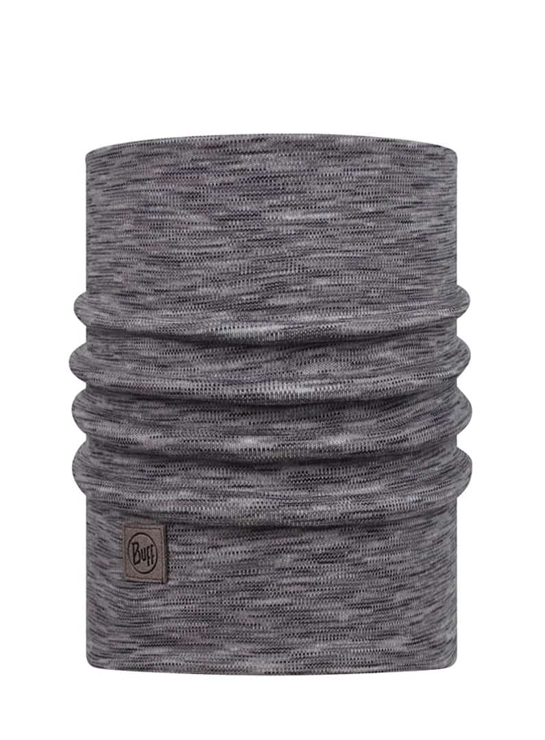 Chusta Buff Merino Heavyweight, multistripes fog grey
