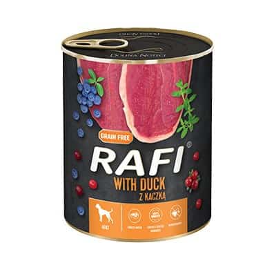 Karma Rafi dla psa kaczka borówka żurawina 800g