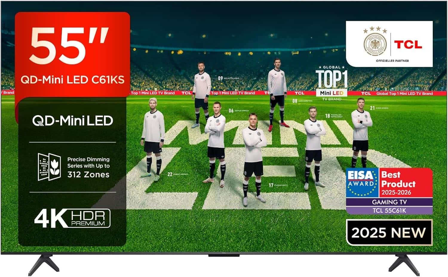 Telewizor TCL 55C61KS QD-Mini LED 55'' 4K Ultra HD