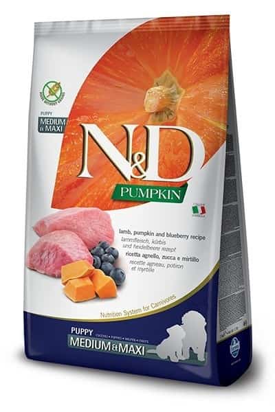 FARMINA N&D Pumpkin Lamb & Blueberry Puppy Medium & Maxi - 2,5kg