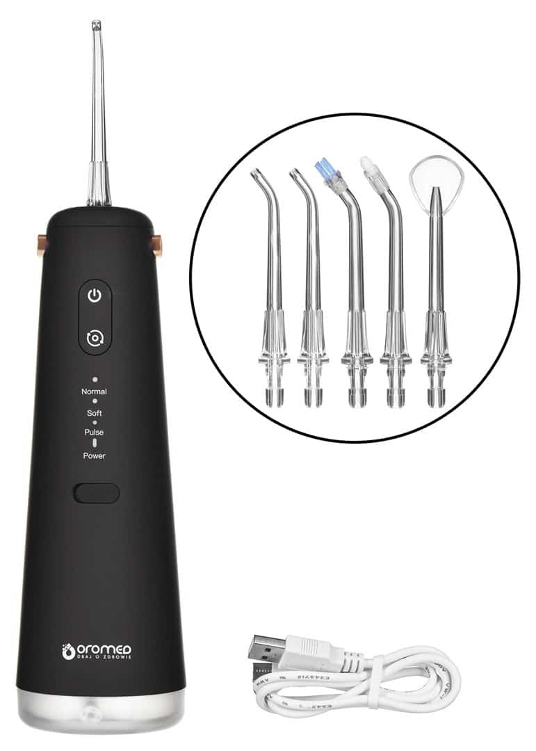 Irygator ORO-DENTAL BLACK Oromed Biały 3 Tryby