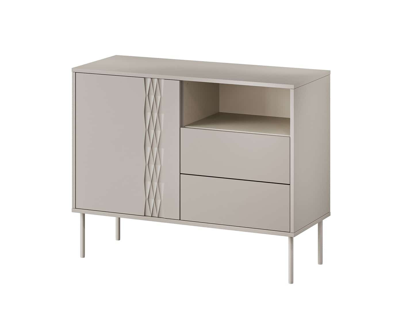 Komoda TRESSE 1D2S Kaszmirowy 100x40x75cm