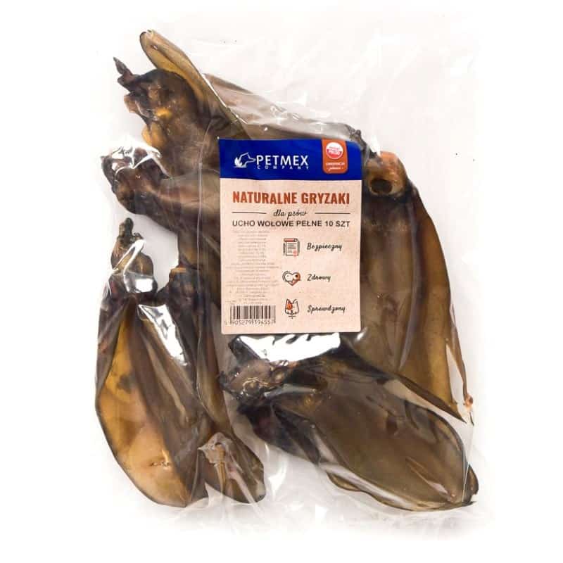 PETMEX ucho wołowe - gryzak dla psa, 10 szt.
