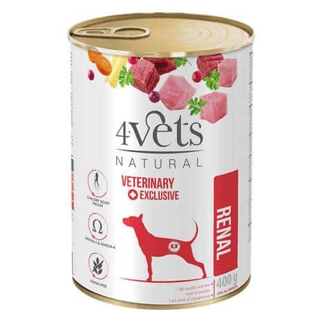 4VETS NATURAL Renal New Dog 400g - Karma Mokra