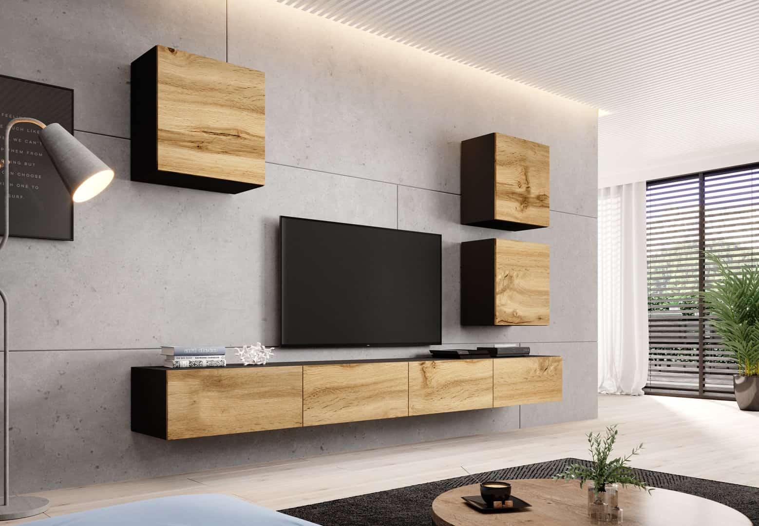 Zestaw VIGO 22 czarny/dęb wotan