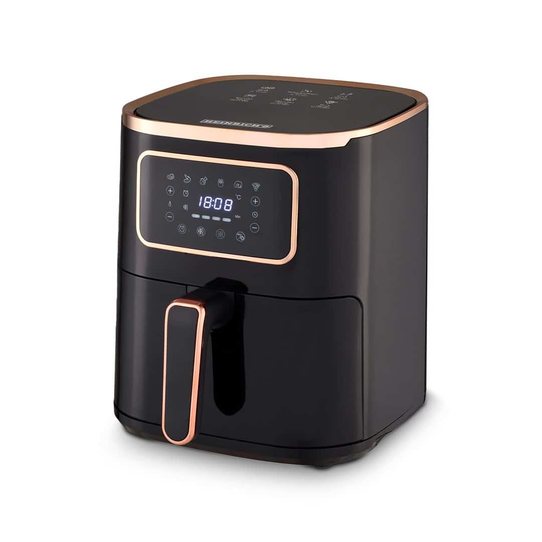 Frytkownica beztłuszcz HEINRICH'S HFR 8216 Czarna, 1450W, 5L, 6 programów