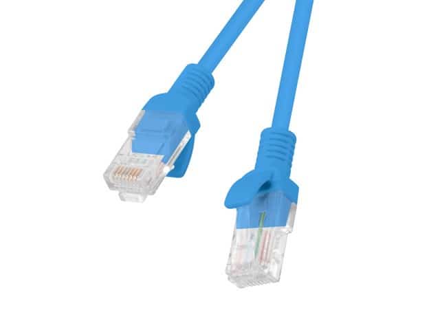 Kabel sieciowy UTP Lanberg PCU5-10CC-0050-B, 0,5 m, kategoria 5e