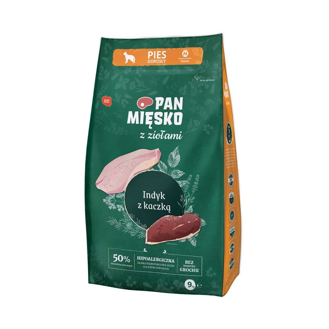 Pan Mięsko Indyk z kaczką 9kg